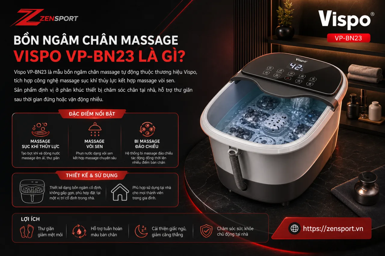 Bồn ngâm chân massage Vispo VP-BN23 Bồn ngâm chân massage Vispo VP-BN23