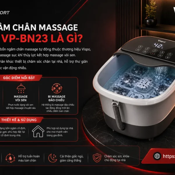 Bồn ngâm chân massage Vispo VP-BN23