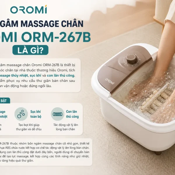 Bồn ngâm massage chân Oromi ORM-267B