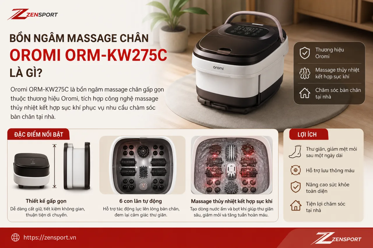 Bồn ngâm massage chân Oromi ORM-KW275C Bồn ngâm massage chân Oromi ORM-KW275C