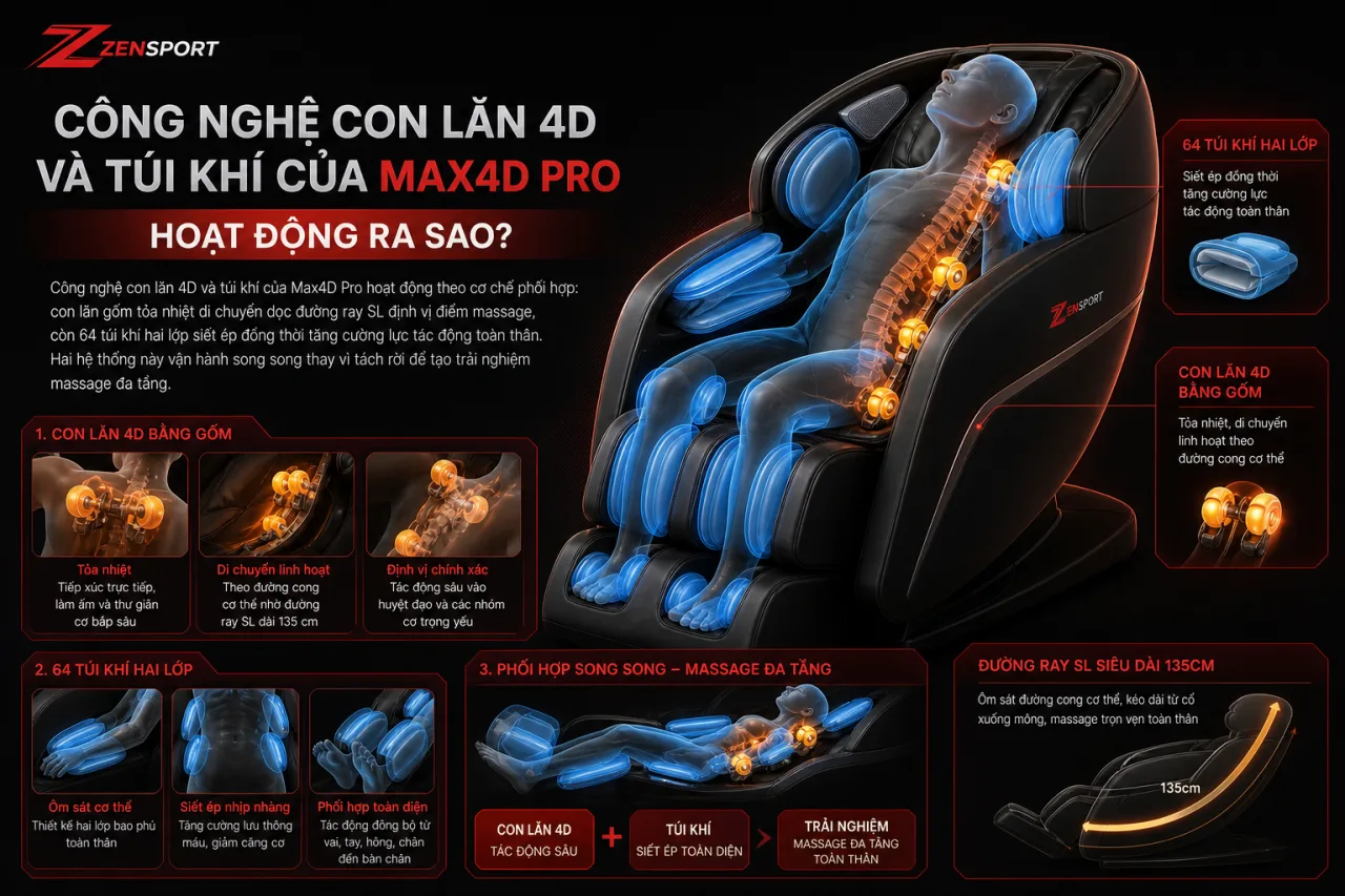 Công Nghệ Con Lăn 4D Và Túi Khí Của Max4D Pro Hoạt Động Công Nghệ Con Lăn 4D Và Túi Khí Của Max4D Pro Hoạt Động