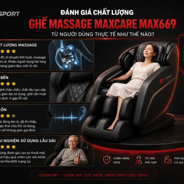 Đánh Giá Chất Lượng Ghế Massage Maxcare Max669 Từ Người Dùng Thực Tế