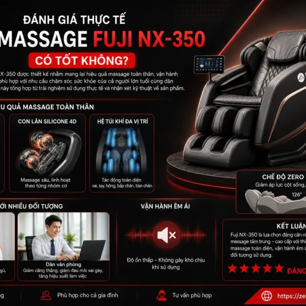 Đánh giá thực tế Ghế massage Fuji NX-350