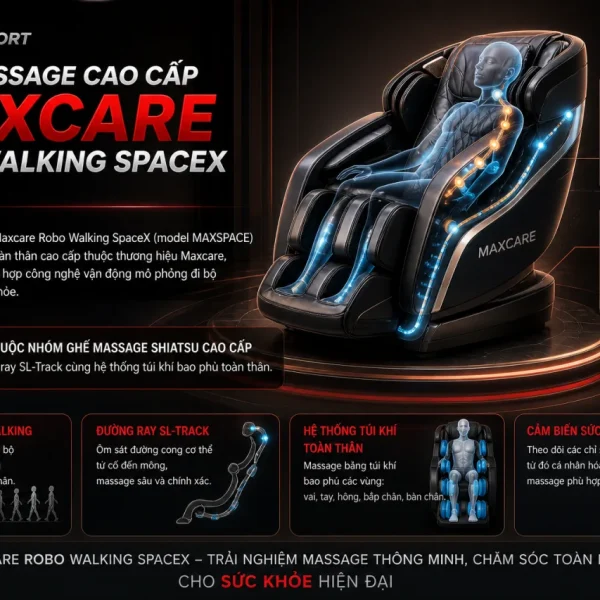 Ghế Massage Cao Cấp Maxcare Robo Walking SpaceX