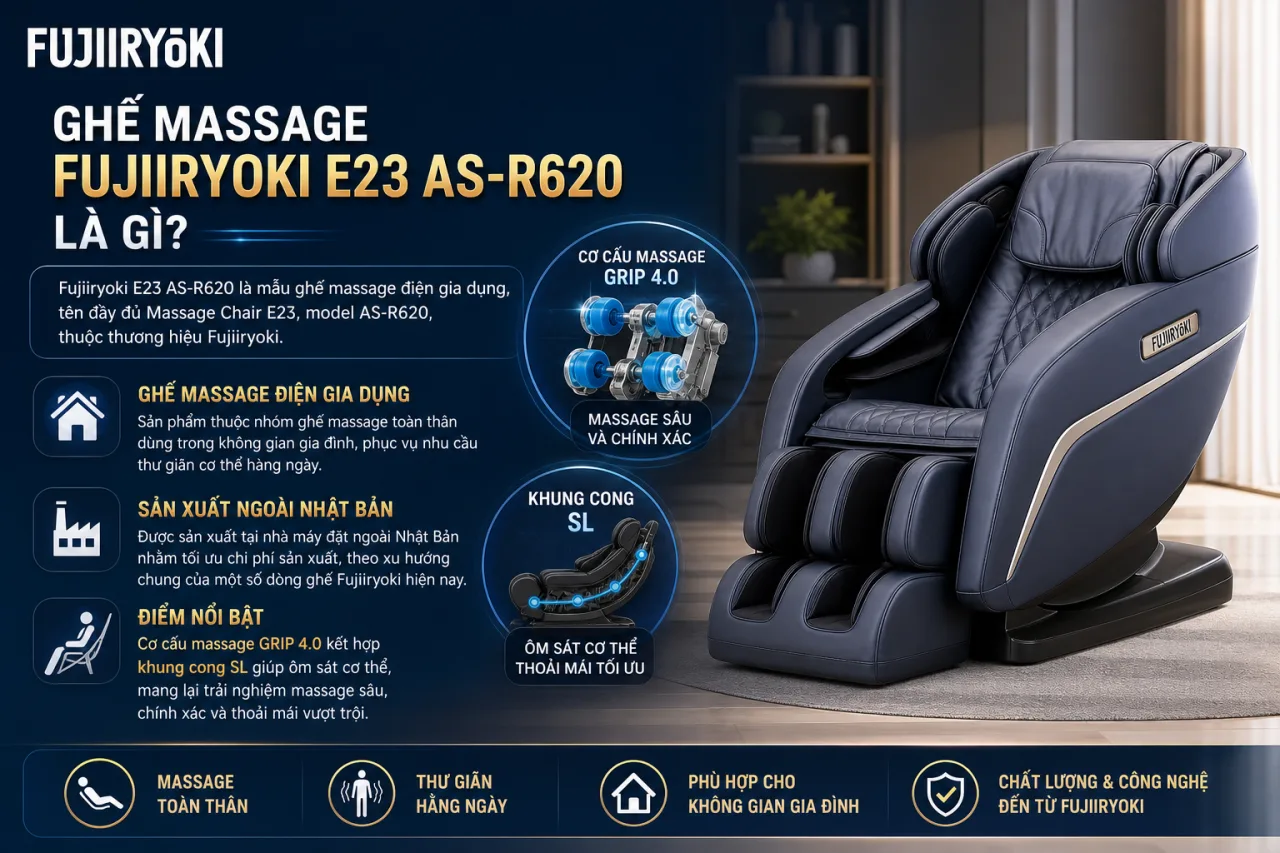 Ghế massage Fujiiryoki E23 AS-R620 Ghế massage Fujiiryoki E23 AS-R620