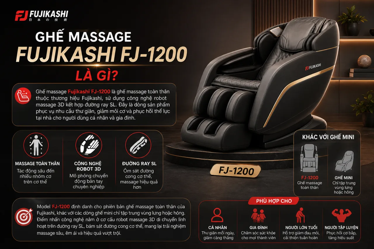 Ghế massage Fujikashi FJ-1200