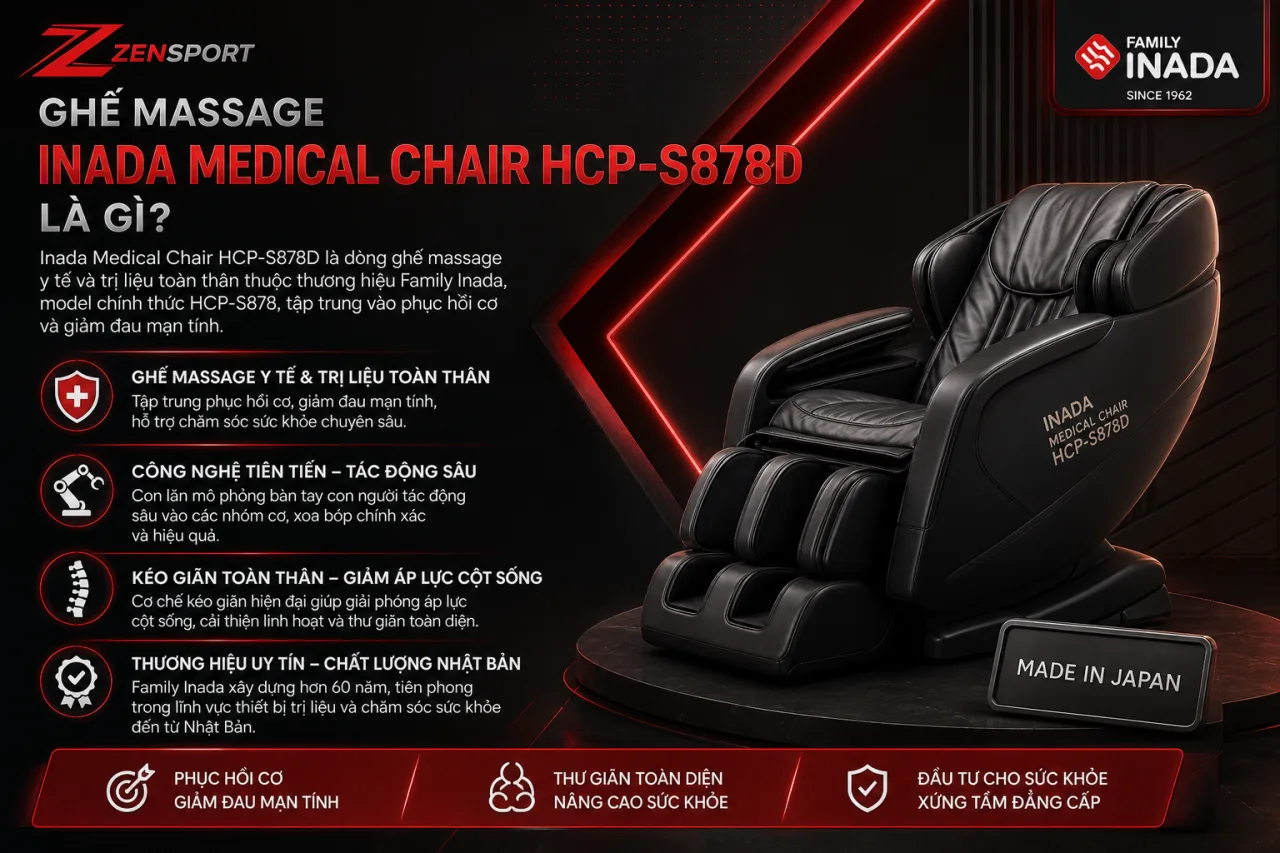 Ghế Massage Inada Medical Chair HCP-S878D là gì