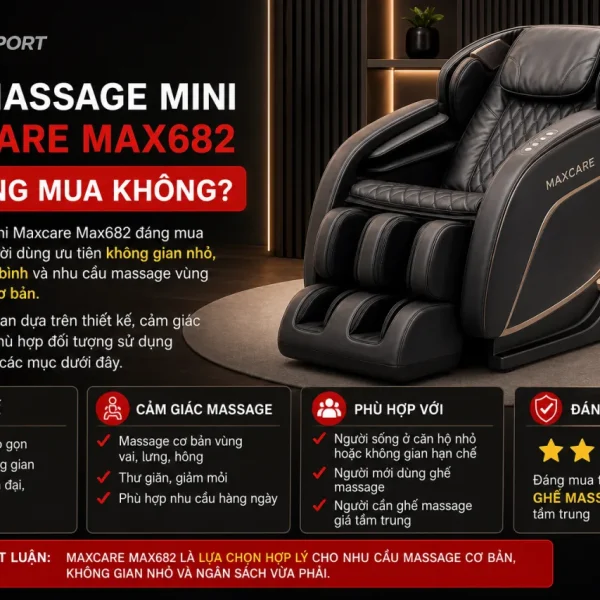 Ghế Massage Mini Maxcare Max682 Có Đáng Mua