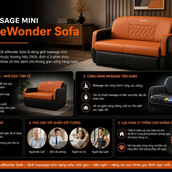 Ghế massage mini OKIA eWonder Sofa