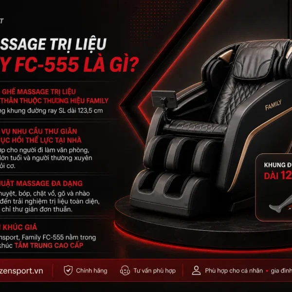 Ghế massage trị liệu Family FC-555