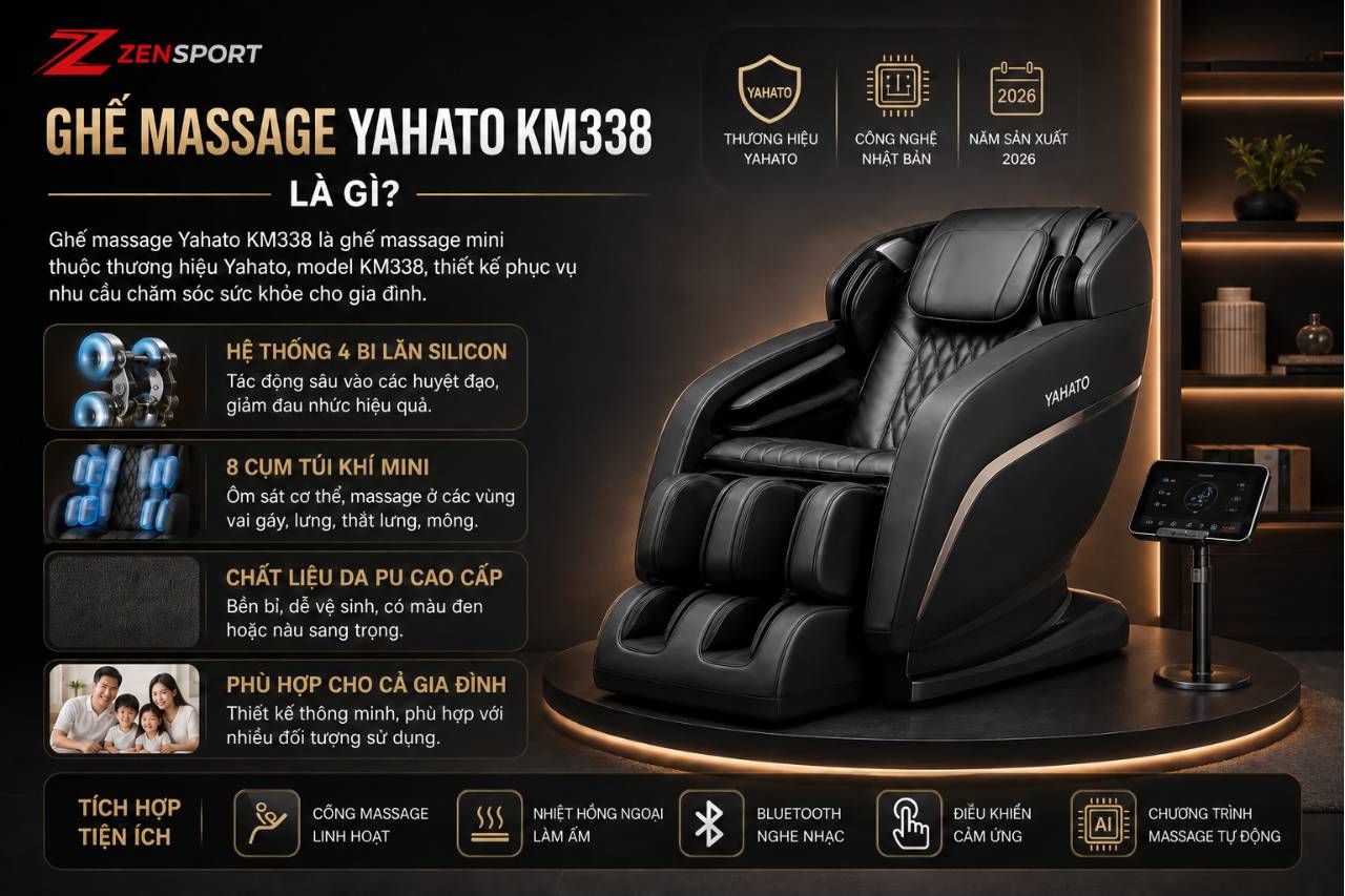 Ghế massage Yahato KM338 là gì?