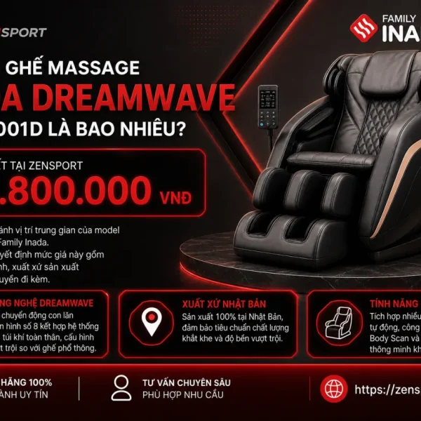 Giá Bán Ghế Massage Inada DreamWave HCP-11001D Là Bao Nhiêu