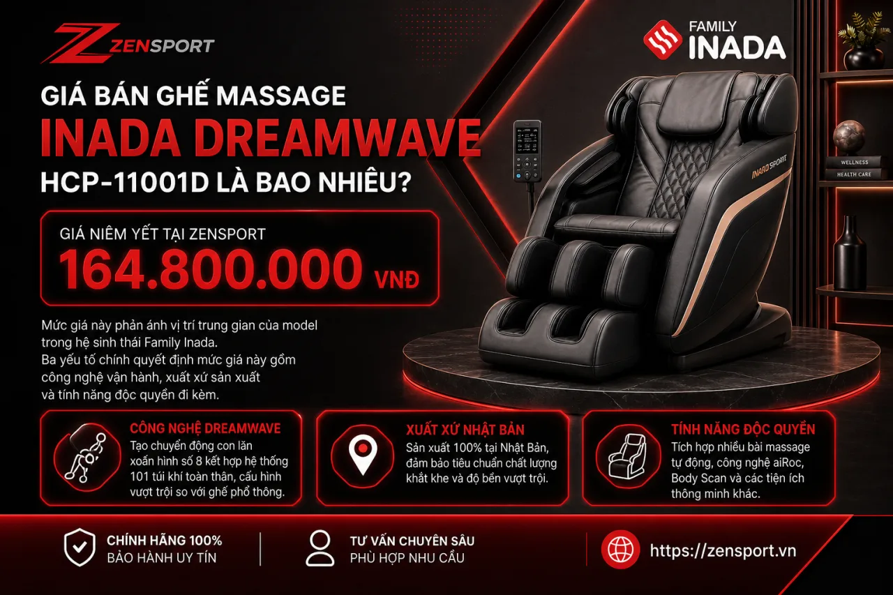 Giá Bán Ghế Massage Inada DreamWave HCP-11001D Là Bao Nhiêu Giá Bán Ghế Massage Inada DreamWave HCP-11001D Là Bao Nhiêu