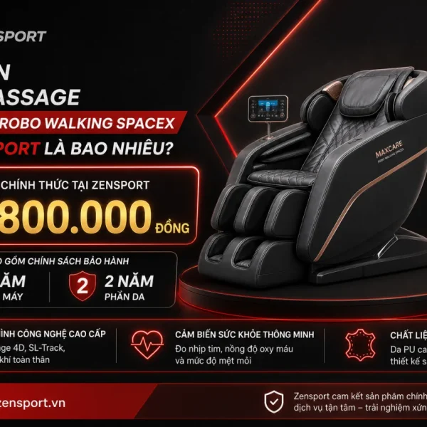 Giá Bán Ghế Massage Maxcare Robo Walking SpaceX Tại Zensport Là Bao Nhiêu