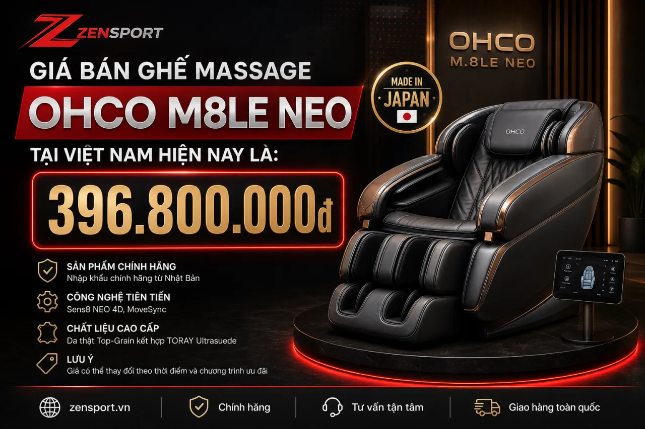 Giá bán ghế massage OHCO M8LE NEO tại Việt Nam hiện nay là bao nhiêu Giá bán ghế massage OHCO M8LE NEO tại Việt Nam hiện nay là bao nhiêu