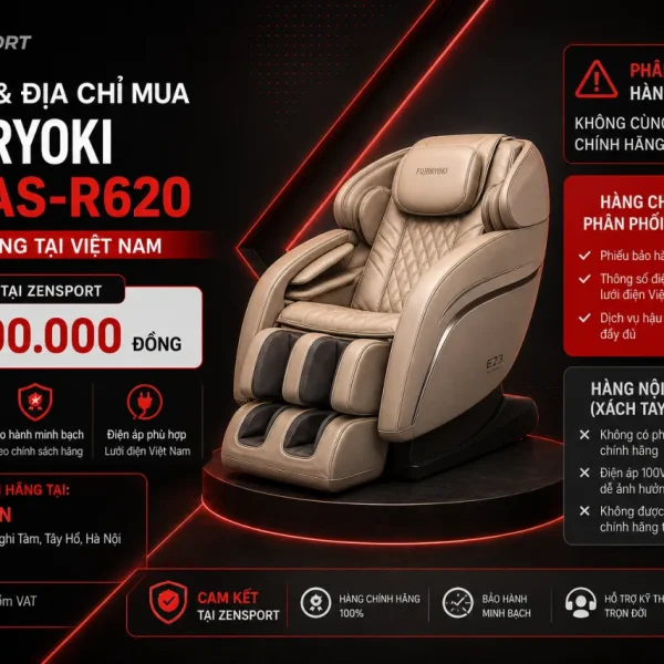 Giá bán và địa chỉ mua Fujiiryoki E23 AS-R620 chính hãng, nội địa Nhật ở đâu
