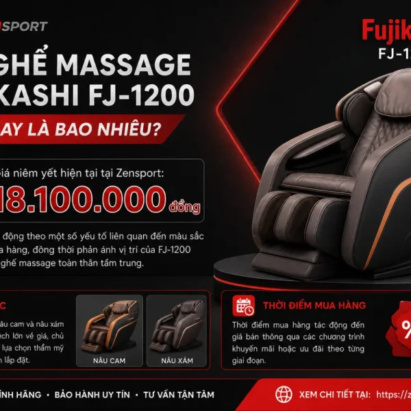 Giá ghế massage Fujikashi FJ-1200 hiện nay là bao nhiêu