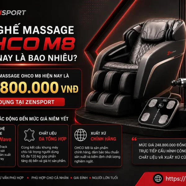 Giá Ghế Massage OHCO M8 Hiện Nay Là Bao Nhiêu
