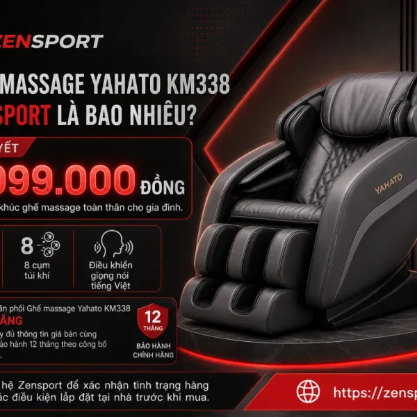 Giá Ghế massage Yahato KM338 tại Zensport là bao nhiêu