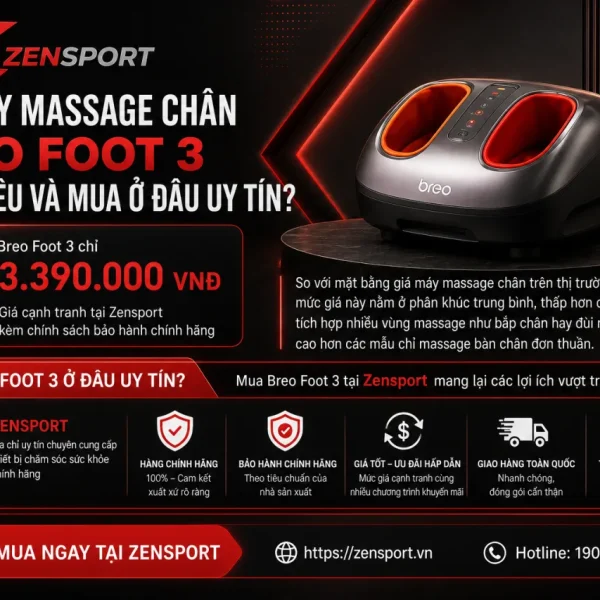 Giá Máy Massage Chân Breo Foot 3 Bao Nhiêu Và Mua Ở Đâu Uy Tín