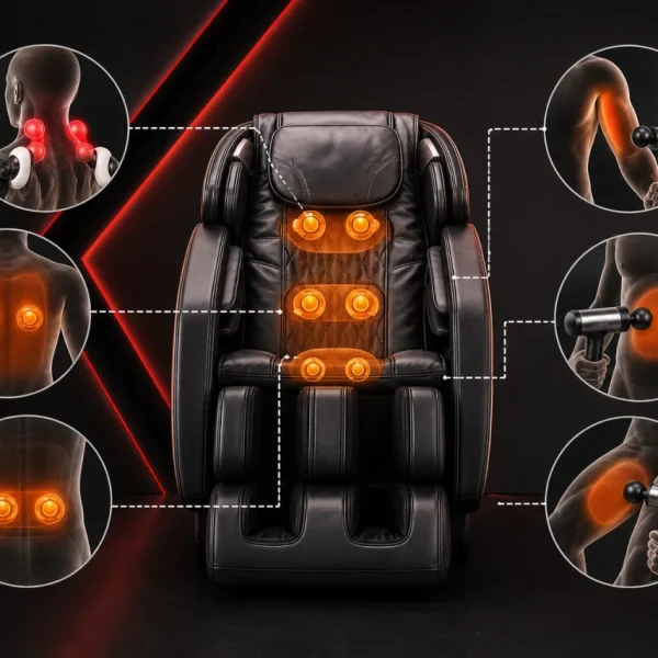 MCS-950 có thể massage độc lập những vùng nào trên cơ thể