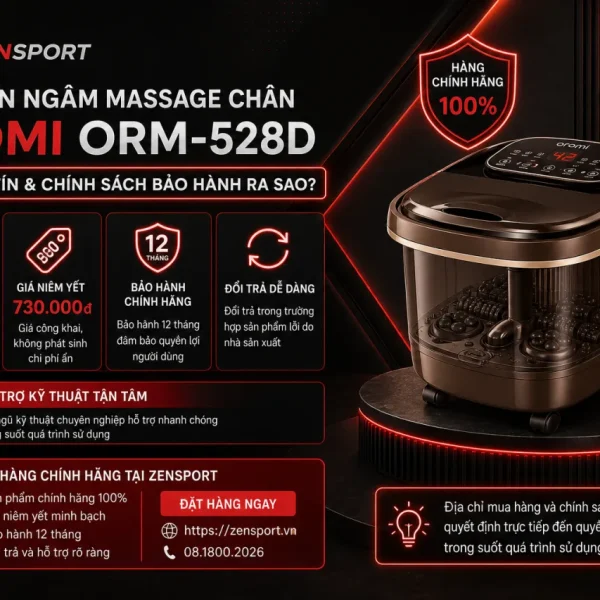 Mua Bồn ngâm massage chân Oromi ORM-528D ở đâu uy tín và chính sách bảo hành