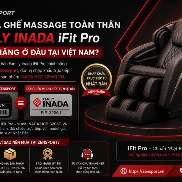Mua Ghế massage toàn thân Family Inada iFit Pro chính hãng ở đâu tại Việt Nam