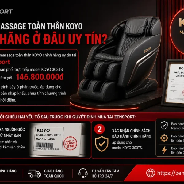 Mua Ghế Massage Toàn Thân KOYO Chính Hãng Ở Đâu Uy Tín
