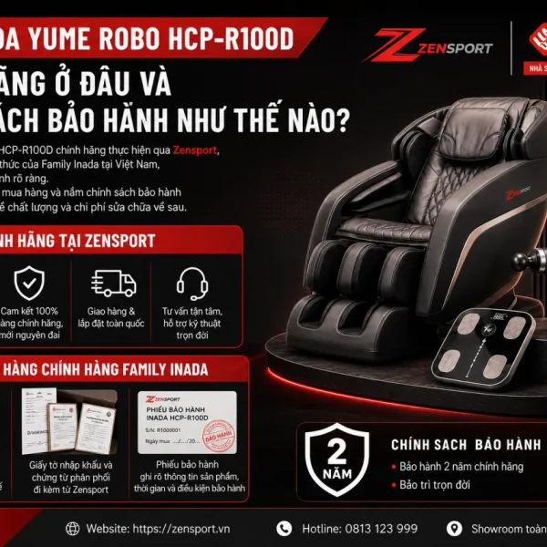 Mua Inada Yume Robo HCP-R100D chính hãng ở đâu và chính sách bảo hành