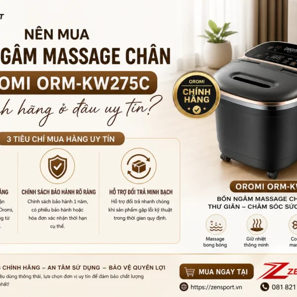 Nên mua Bồn ngâm massage chân Oromi ORM-KW275C chính hãng ở đâu uy tín