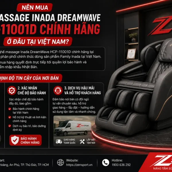 Nên Mua Ghế Massage Inada DreamWave HCP-11001D Chính Hãng Ở Đâu Tại Việt Nam