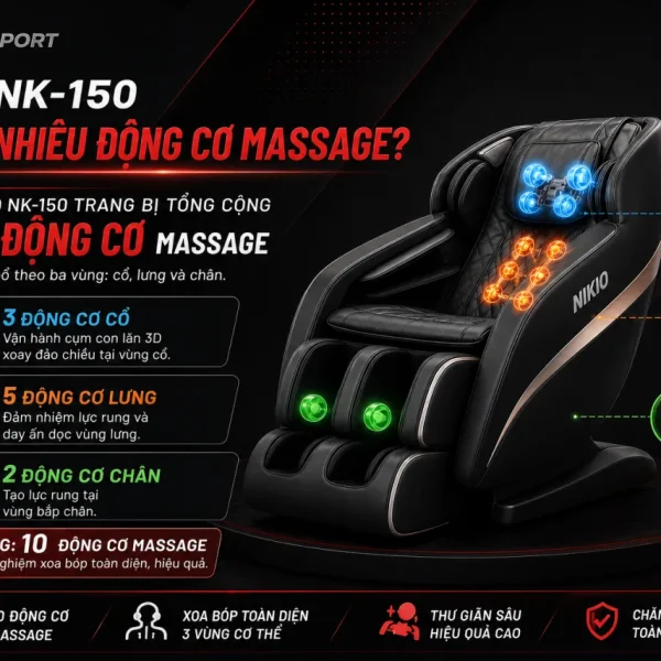 Nikio NK-150 Có Bao Nhiêu Động Cơ Massage?