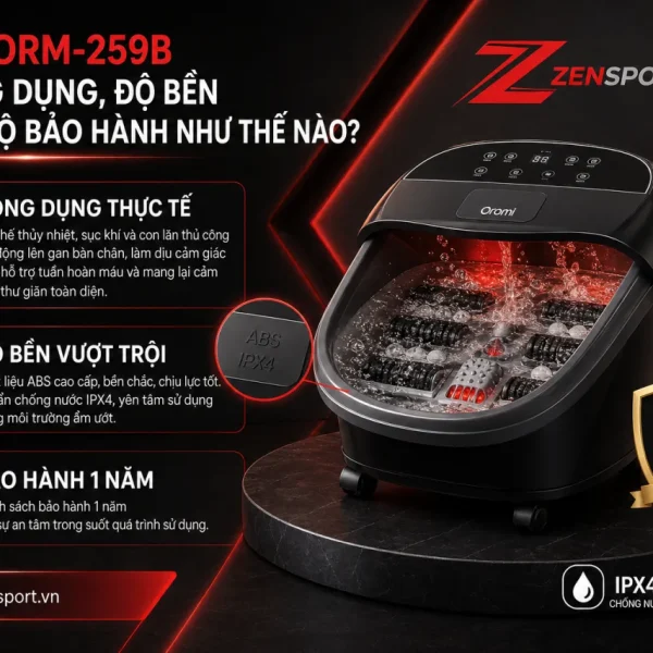 Oromi ORM-259B có công dụng, độ bền và chế độ bảo hành