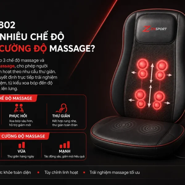 Puli PL-802 Có Bao Nhiêu Chế Độ Và Mức Cường Độ Massage?
