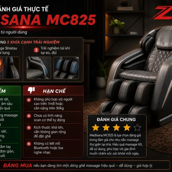 Review và đánh giá thực tế về Medisana MC825