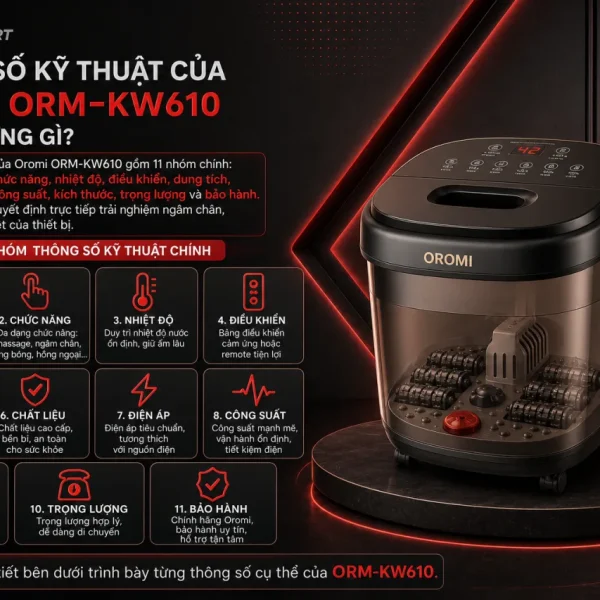 Thông số kỹ thuật của Oromi ORM-KW610 gồm những gì