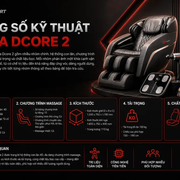 Thông số kỹ thuật Inada Dcore 2 gồm những gì