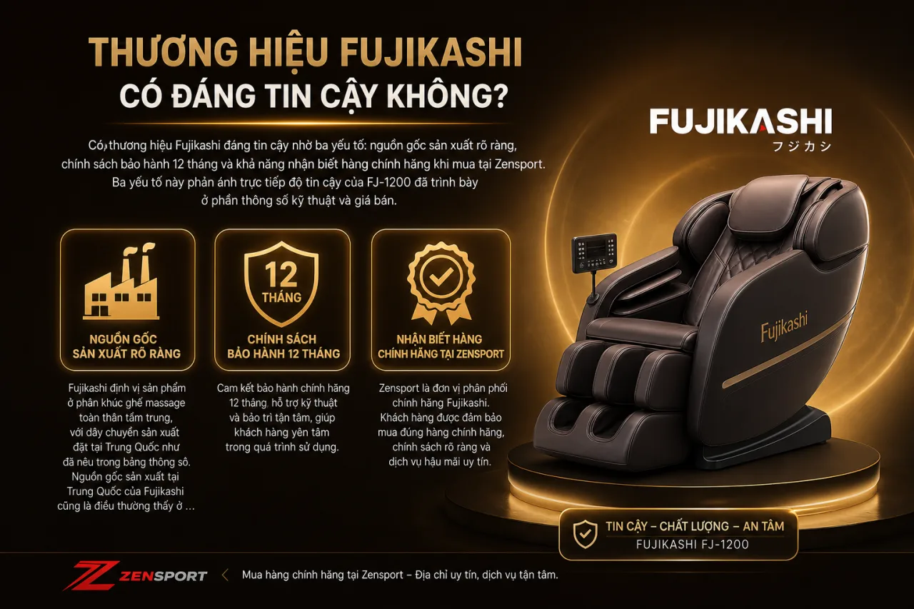 Thương hiệu Fujikashi có đáng tin cậy Thương hiệu Fujikashi có đáng tin cậy