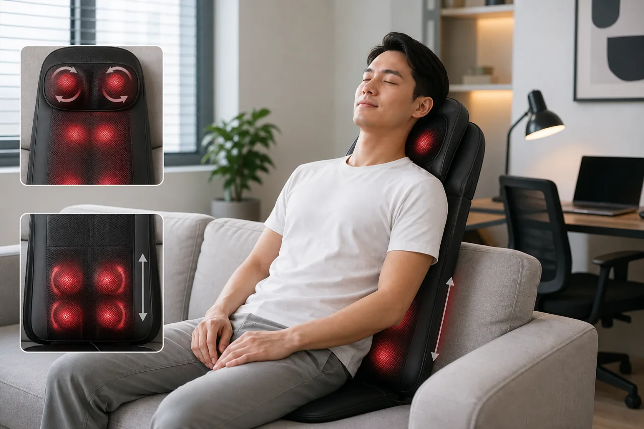Trải nghiệm thực tế sử dụng Đệm massage Shiatsu Homedics MCS-950 Trải nghiệm thực tế sử dụng Đệm massage Shiatsu Homedics MCS-950