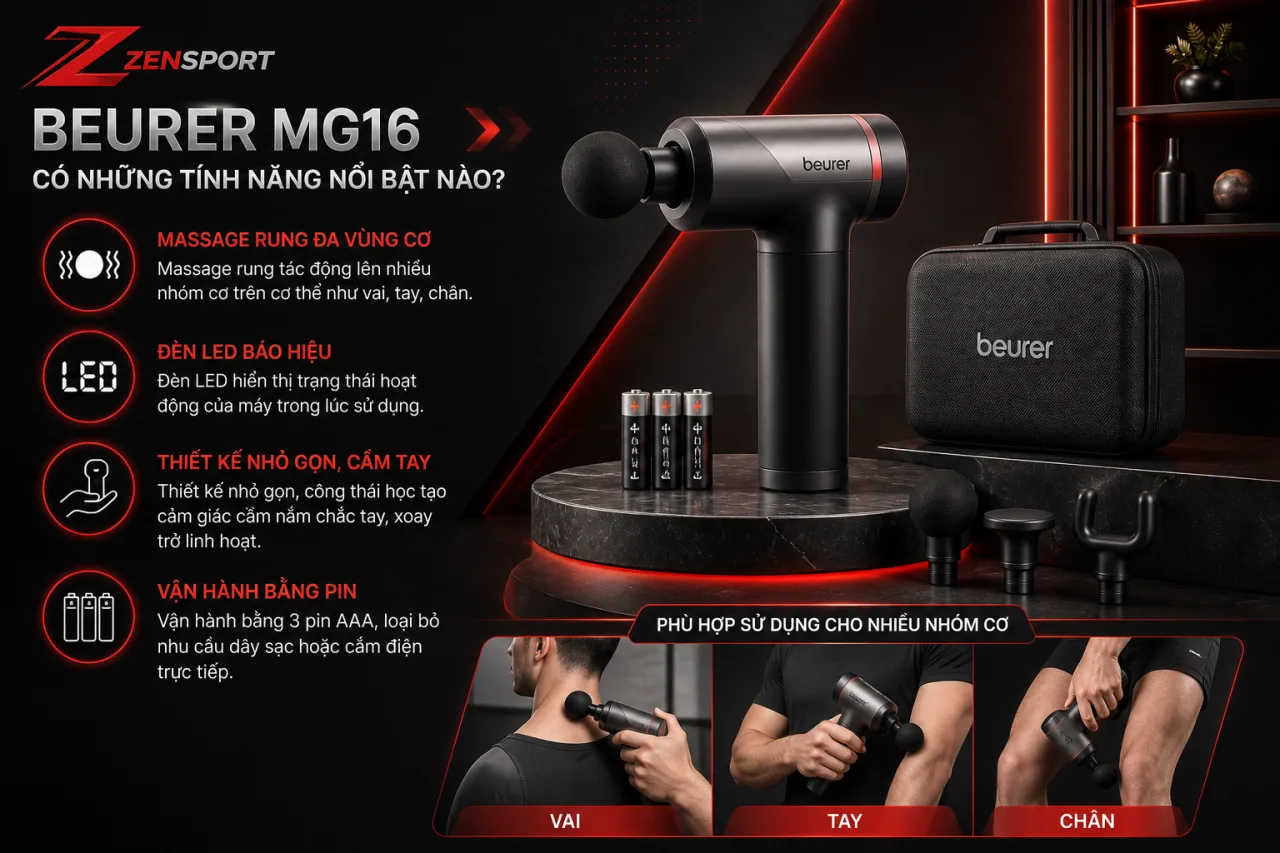Beurer MG16 có những tính năng nổi bật nào Beurer MG16 có những tính năng nổi bật nào