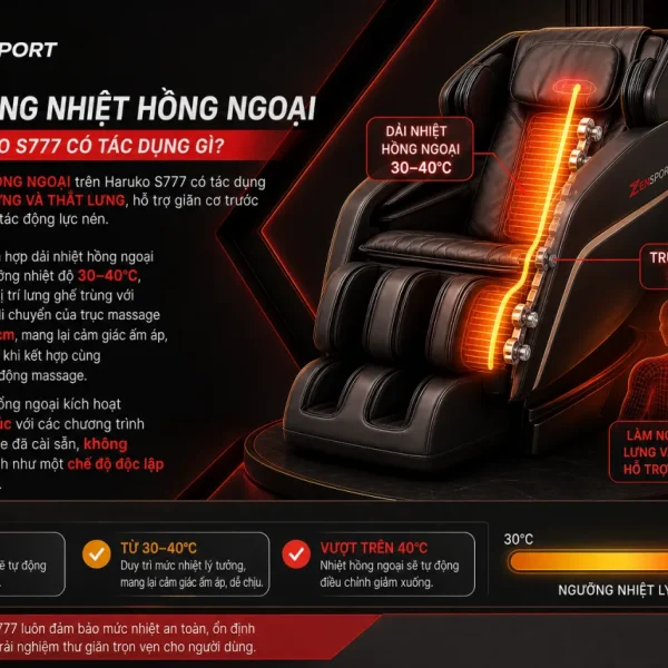 Chức năng nhiệt hồng ngoại trên Haruko S777 có tác dụng gì