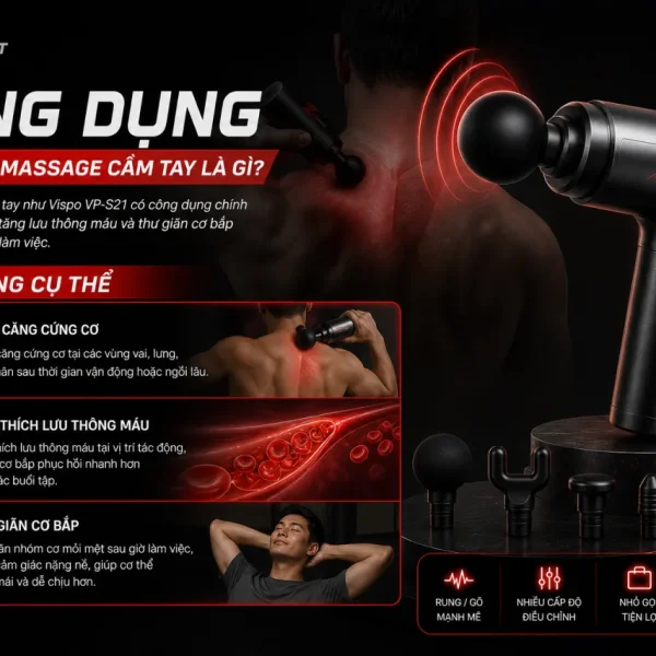 Công dụng của súng massage cầm tay