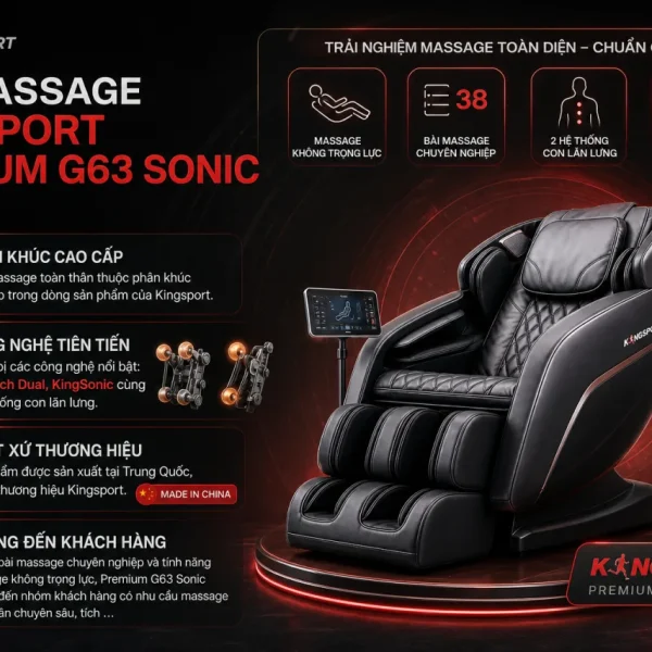 Ghế Massage Kingsport Premium G63 Sonic