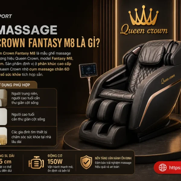 Ghế Massage Queen Crown Fantasy M8