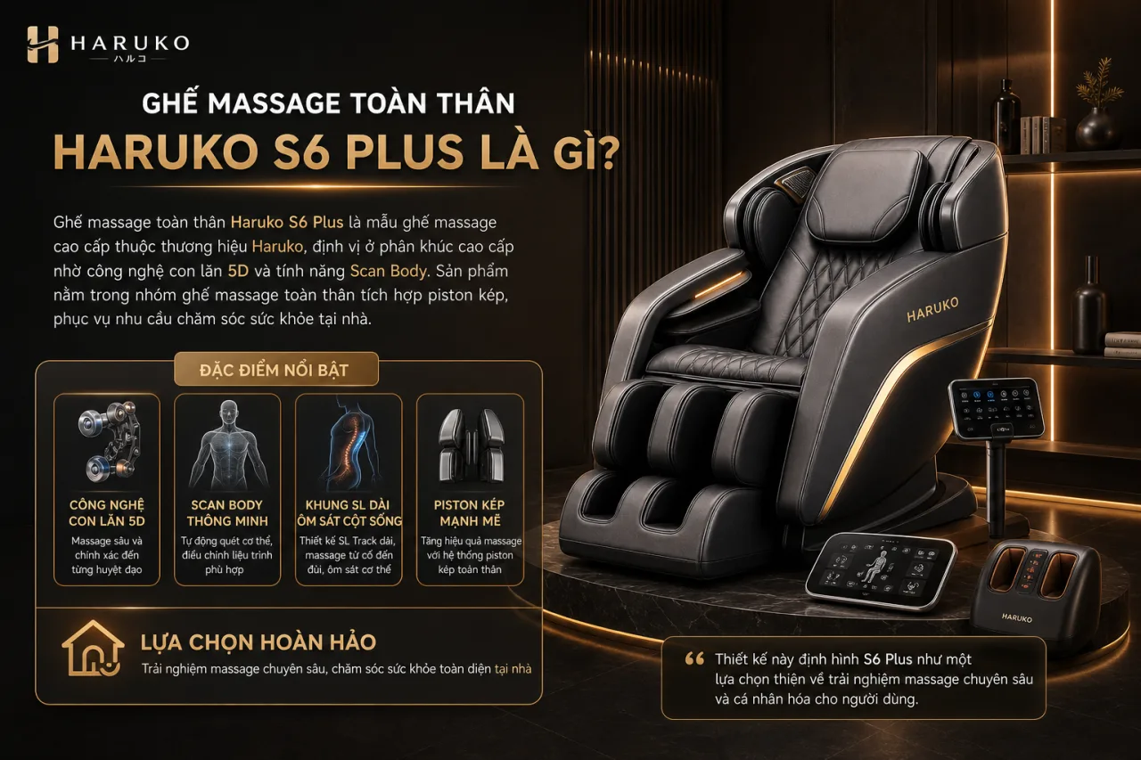 Ghế massage toàn thân Haruko S6 Plus Ghế massage toàn thân Haruko S6 Plus