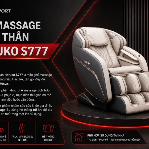 Ghế massage toàn thân Haruko S777