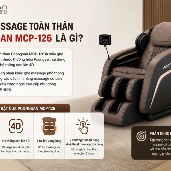 Ghế massage toàn thân Poongsan MCP-126