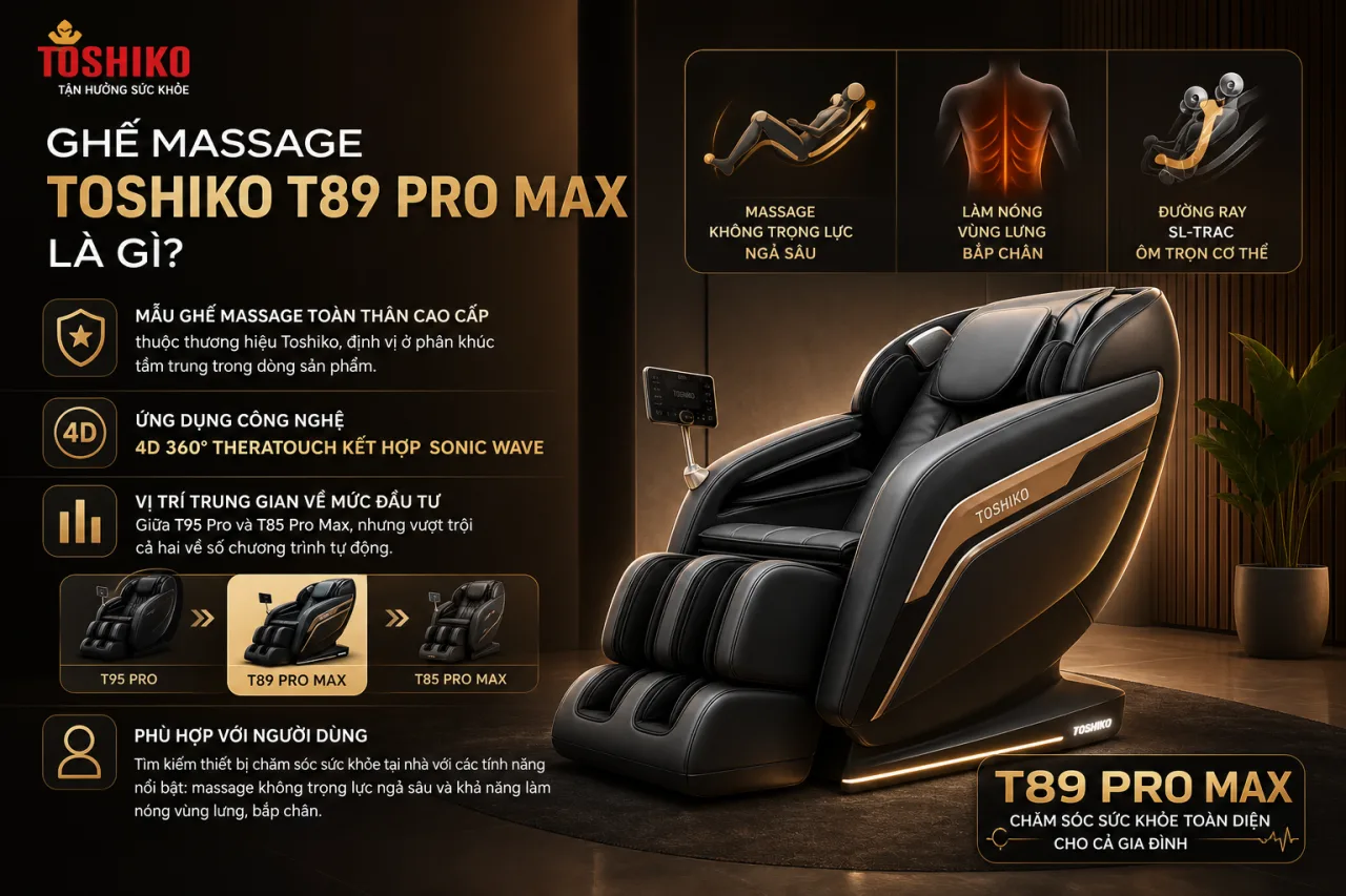 Ghế massage Toshiko T89 Pro Max Ghế massage Toshiko T89 Pro Max