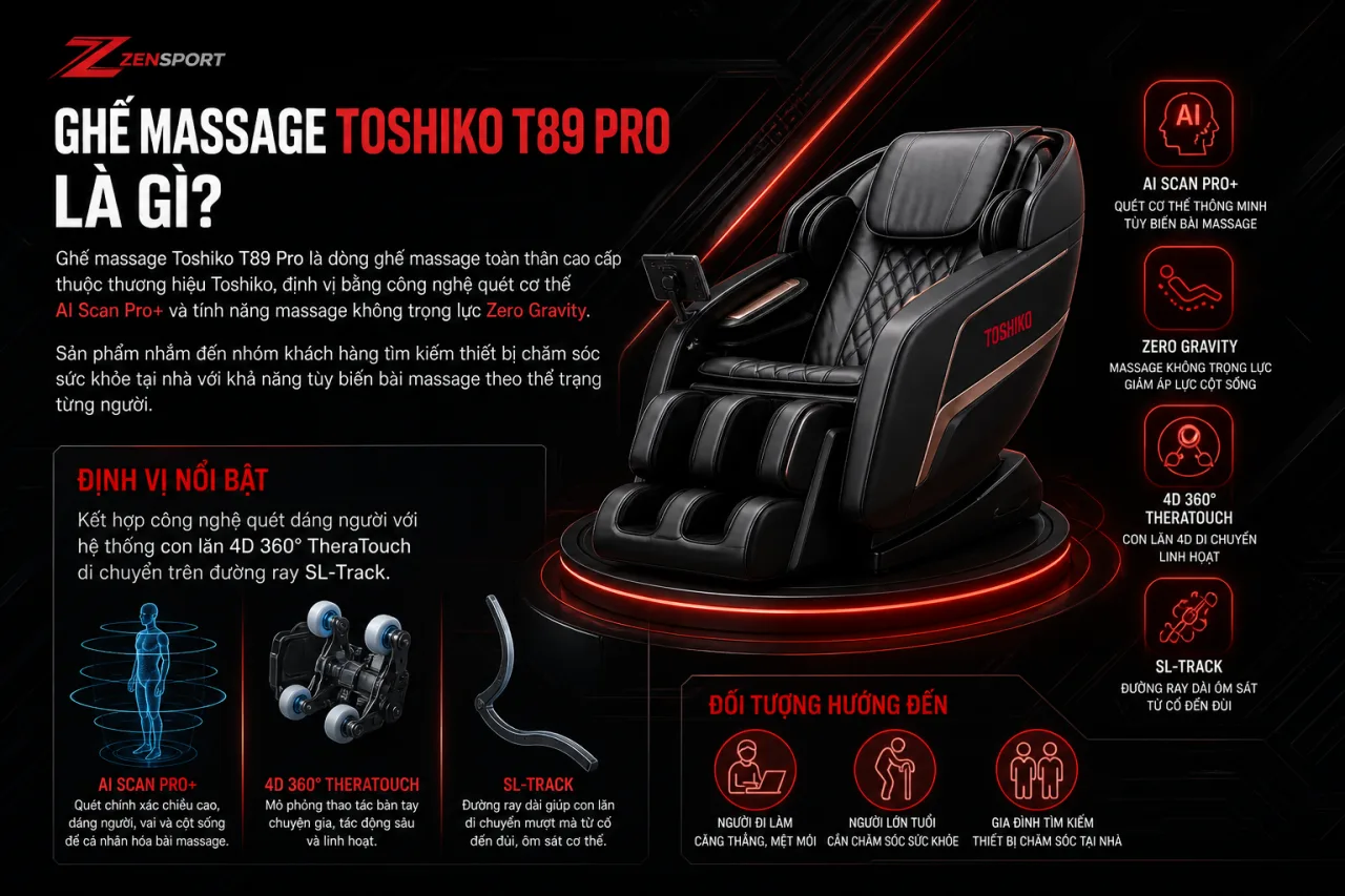 Ghế massage Toshiko T89 Pro Ghế massage Toshiko T89 Pro