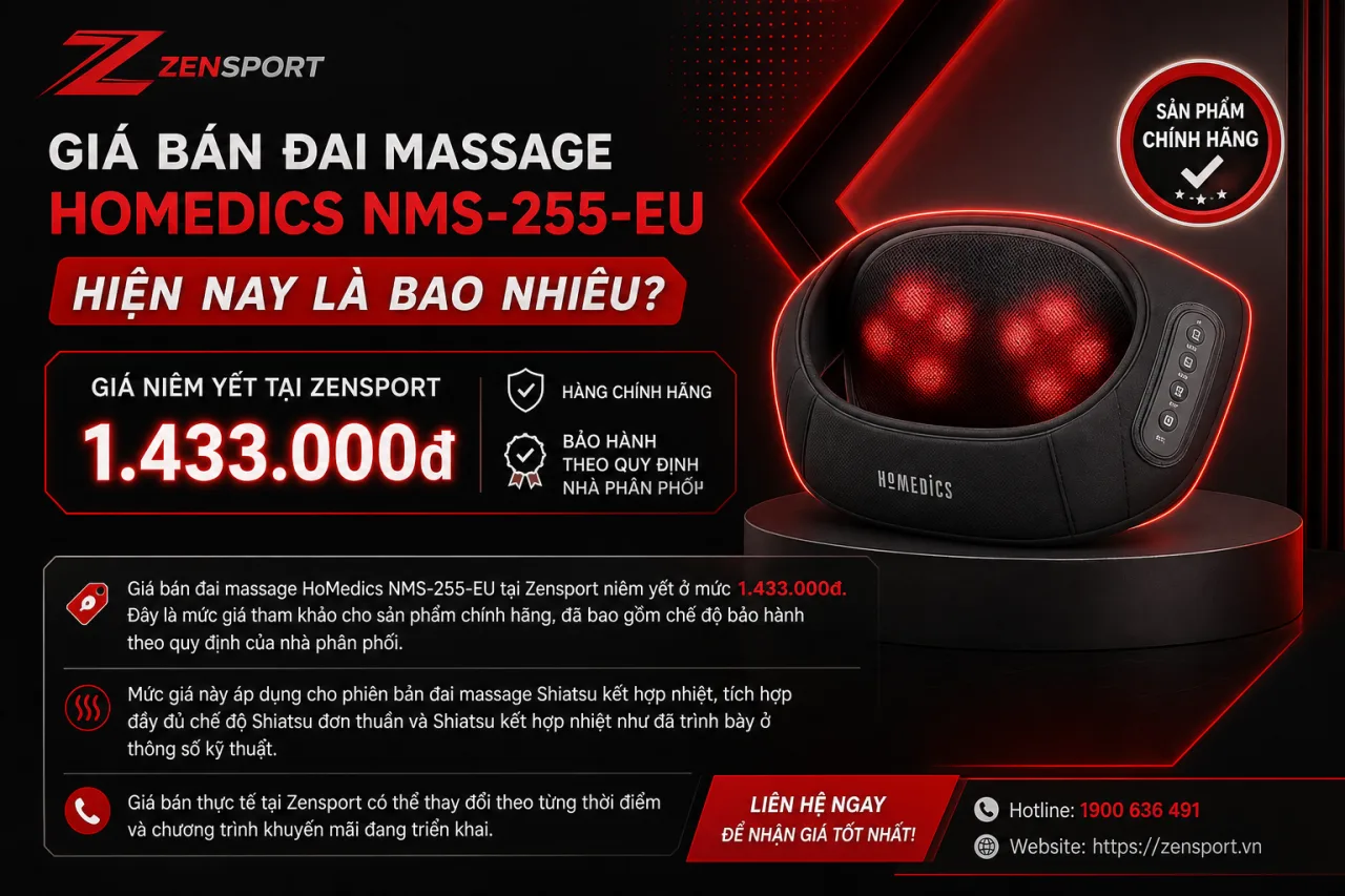 Giá Bán Đai Massage HoMedics NMS-255-EU Hiện Nay Là Bao Nhiêu Giá Bán Đai Massage HoMedics NMS-255-EU Hiện Nay Là Bao Nhiêu